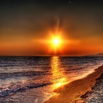 Sun and beach HDR