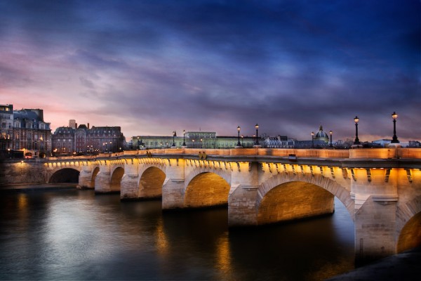 Panoramique HDR du Pont Neuf en couleur