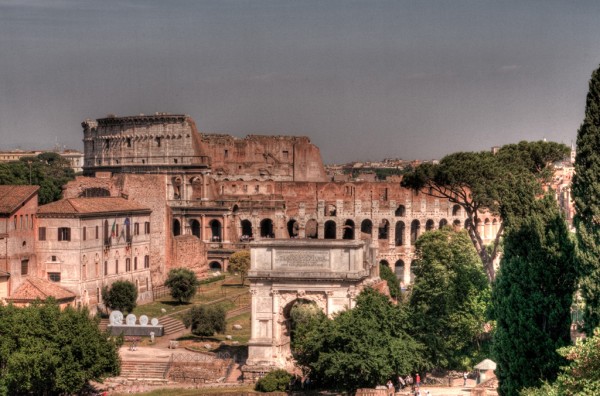 Arc de Titus et le Colisée de Rome par Xavier Flye Sainte Marie